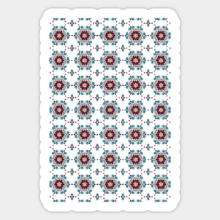 Floral Kaleidoscope Pattern Sticker